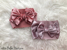 Load image into Gallery viewer, Big Bow Headwraps - Crushed Velvet