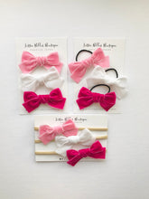 Load image into Gallery viewer, Shades of Velvet Set - 3 Bows in Pink or Purple