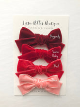 Load image into Gallery viewer, Custom Velvet Knot Set - 3 Knot Bows
