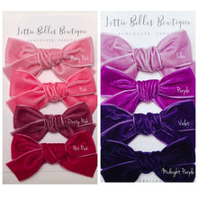 Load image into Gallery viewer, Custom Velvet Knot Set - 3 Knot Bows