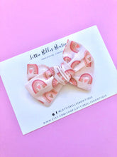 Load image into Gallery viewer, Gift for Toddler Girls. Toddler Hair Bows, Hair bows for babies, hair clips, toddler hair bow, baby hair bow, baby headband bow, pink hair bow, rainbow hair bow, rainbow baby gift