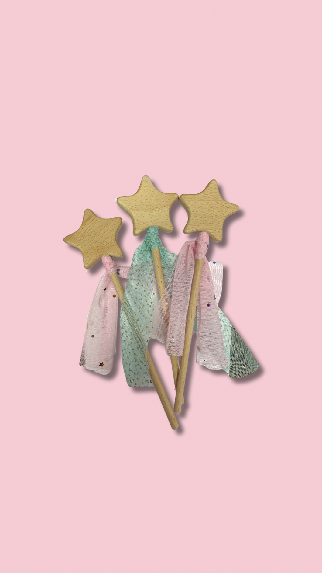 Wooden Play Wands - Tulle