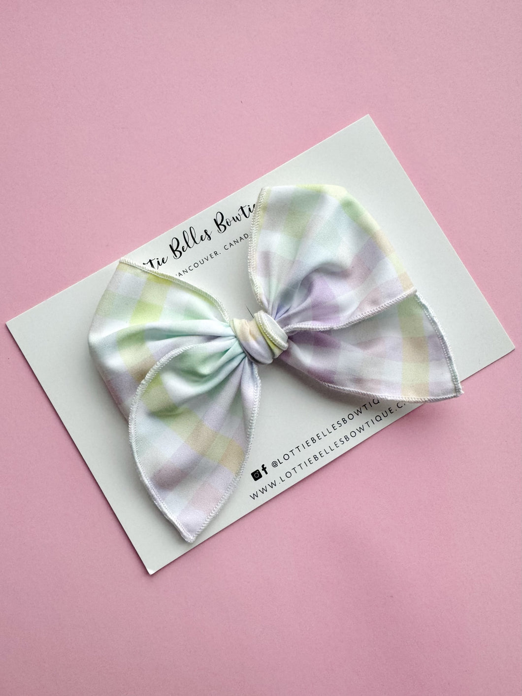 Spring Gingham - Fable Bow