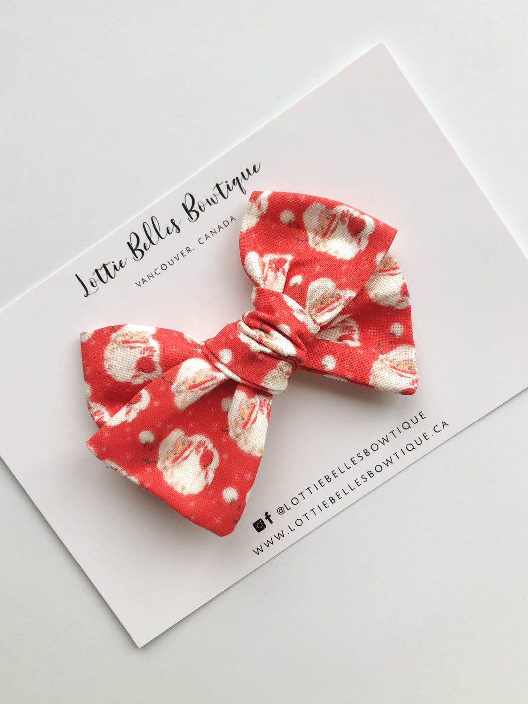 Red Retro Santas- Bow Tie