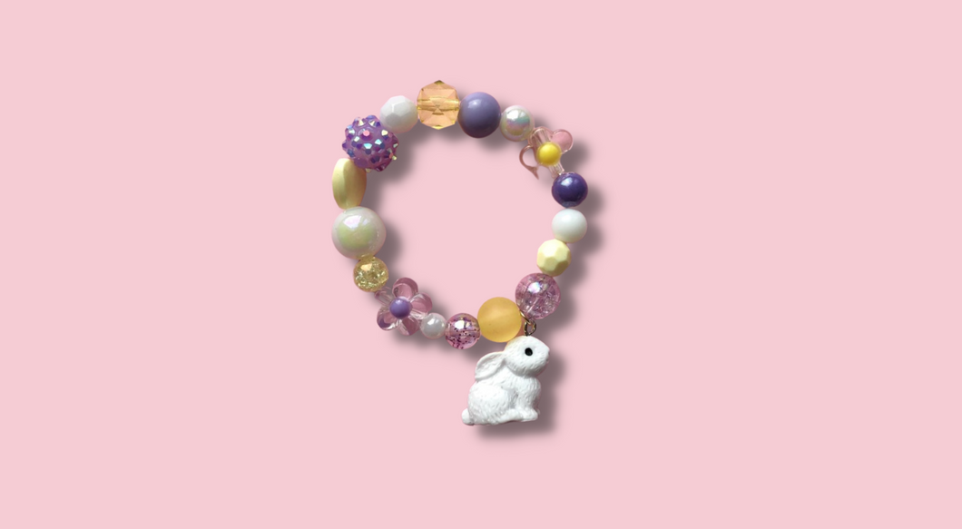 White Easter Bunny Bracelet