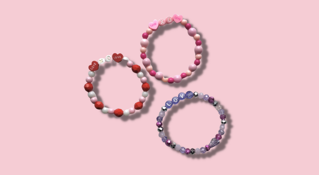 Valentine's Stacker Bracelets