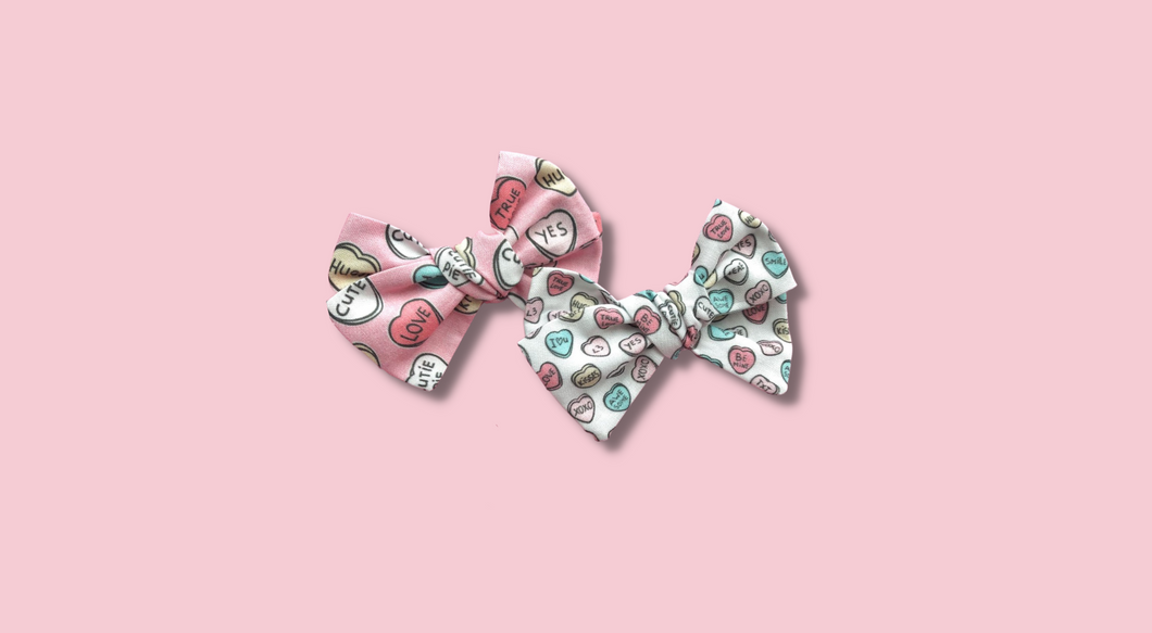 Conversation Hearts -  Bow Tie