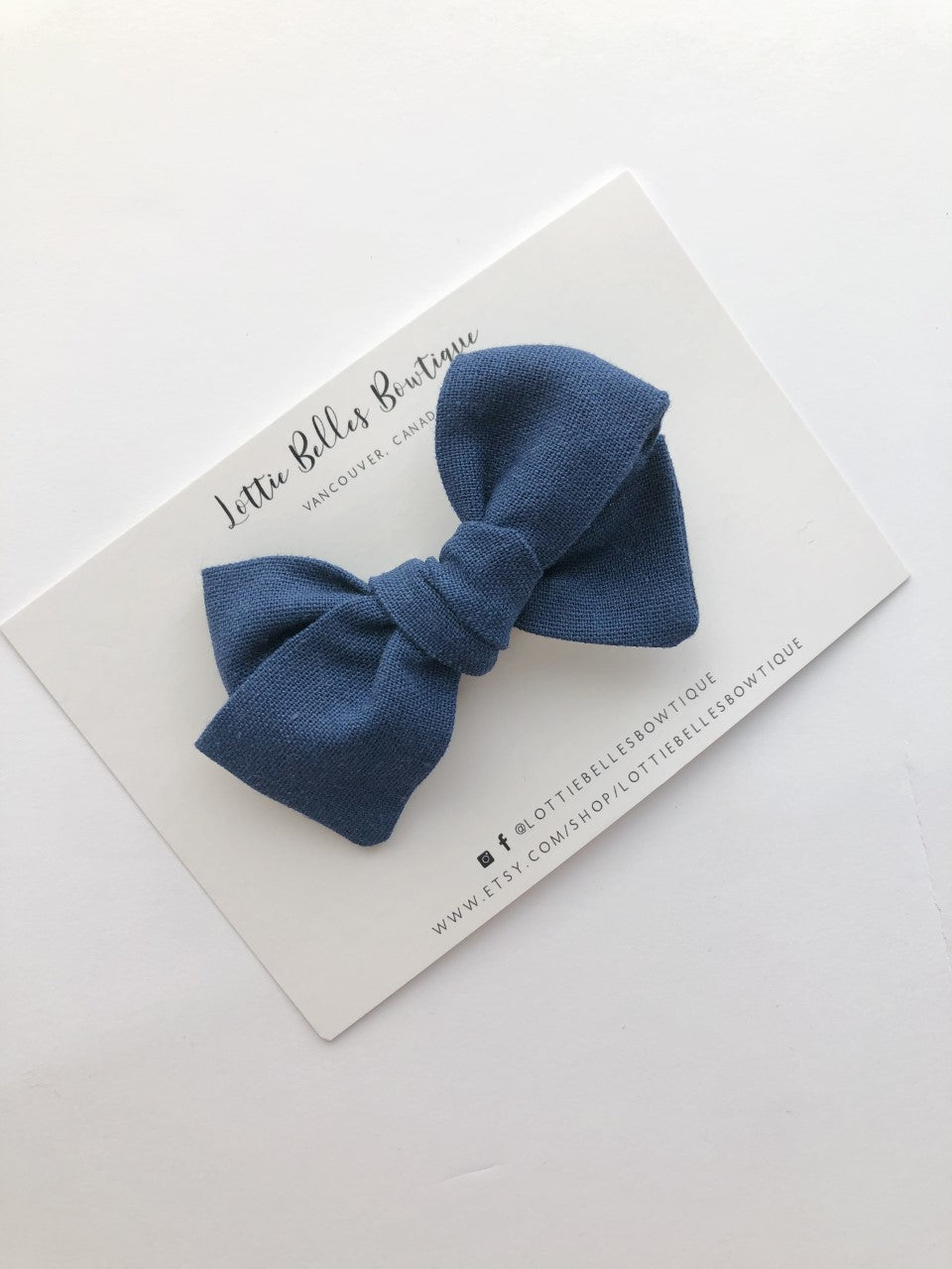 Navy Blue Linen