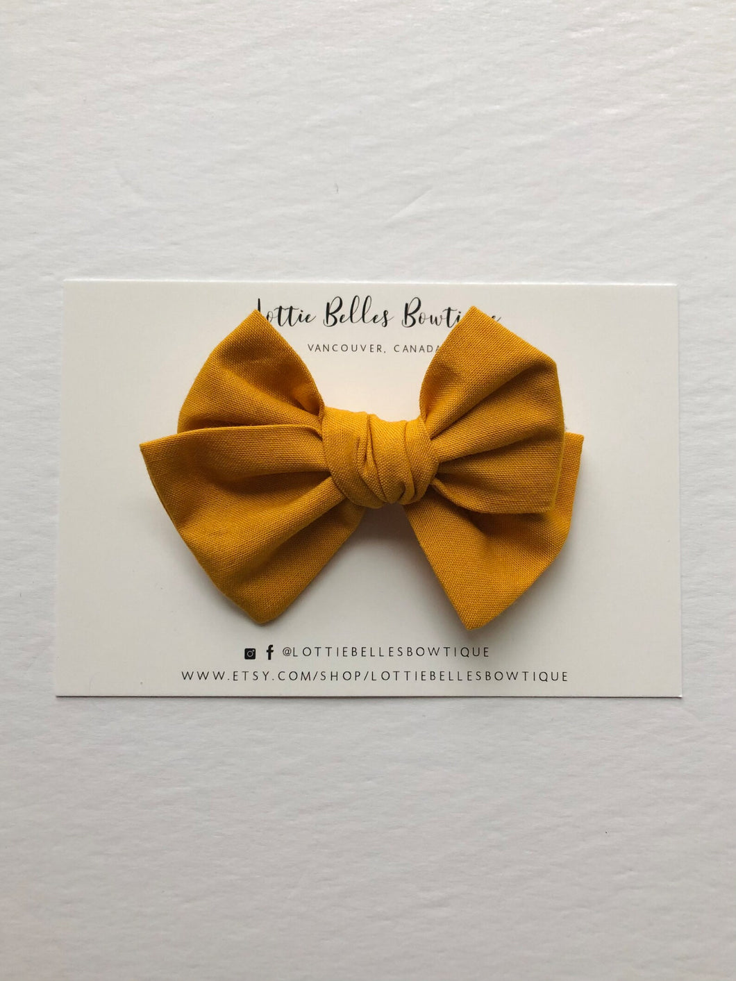 Mustard Yellow - Bow Tie