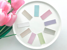 Load image into Gallery viewer, Modern Pastels - Faux Leather Snap Clips
