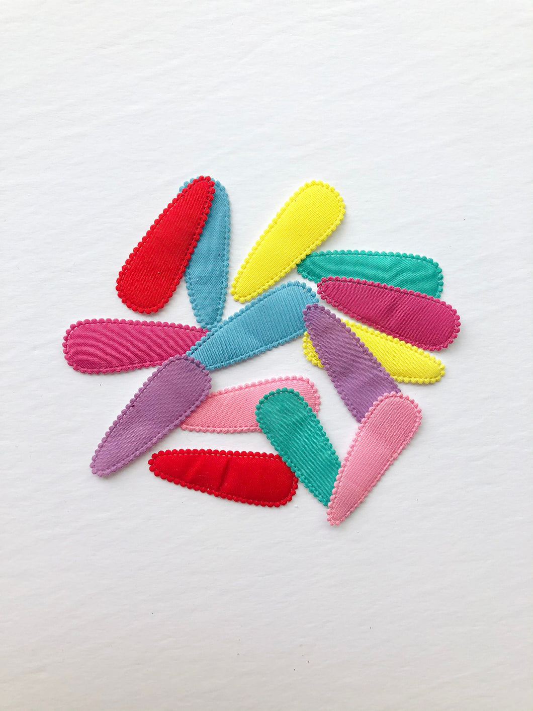 Solids Set - 5 Fabric Snap Clips