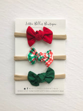 Load image into Gallery viewer, Festive Knot Set - 3 Knot Bows
