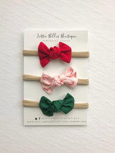 Load image into Gallery viewer, Festive Knot Set - 3 Knot Bows
