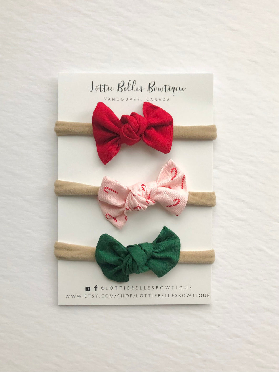 Festive Knot Set - 3 Knot Bows