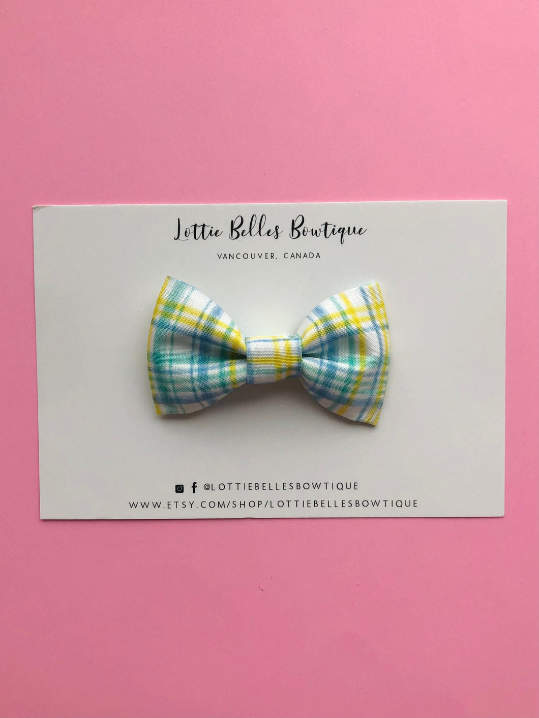 Boys bow tie, toddler bow tie, easter bow tie, blue plaid bow tie , yellow plaid bow tie, plaid bow tie