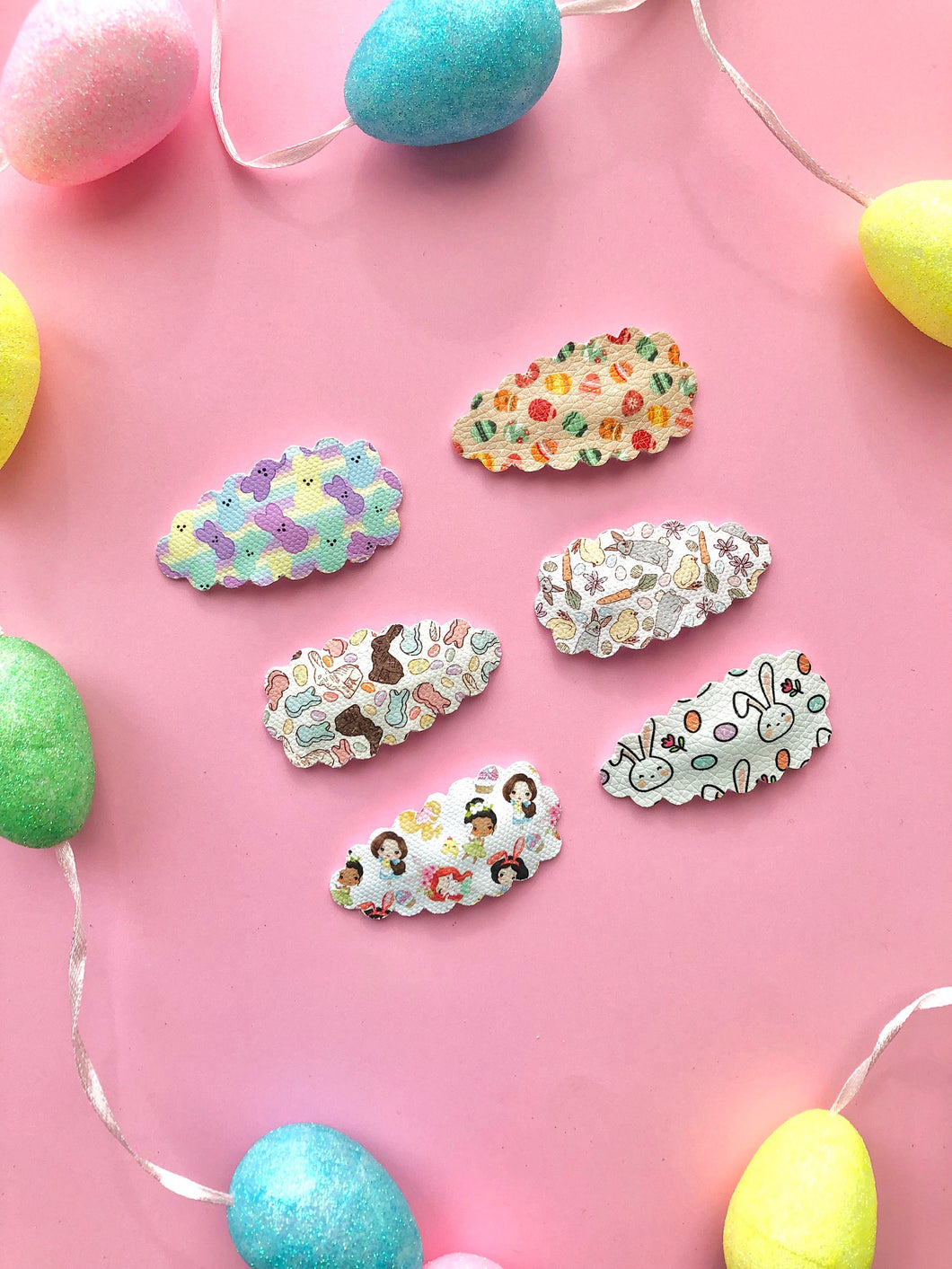 Easter - Faux Leather Snap Clips