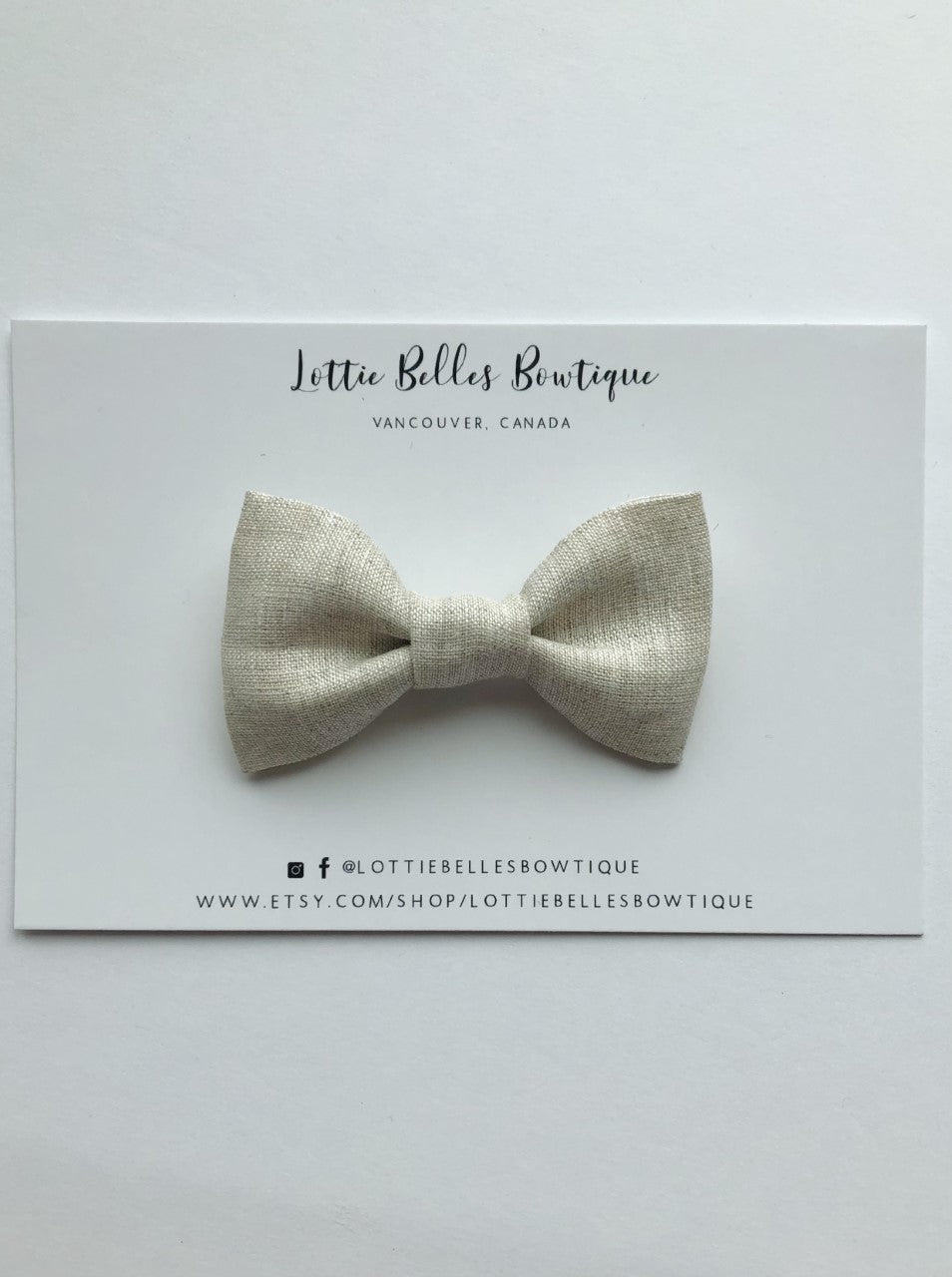 Sand Linen- Bow Ties