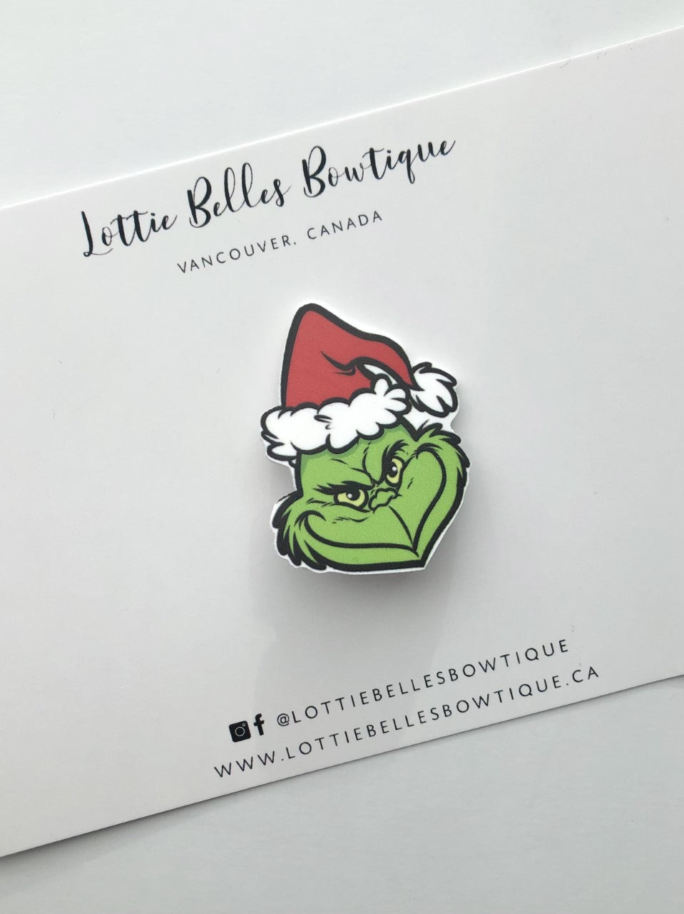 Grinch Acrylic Clip